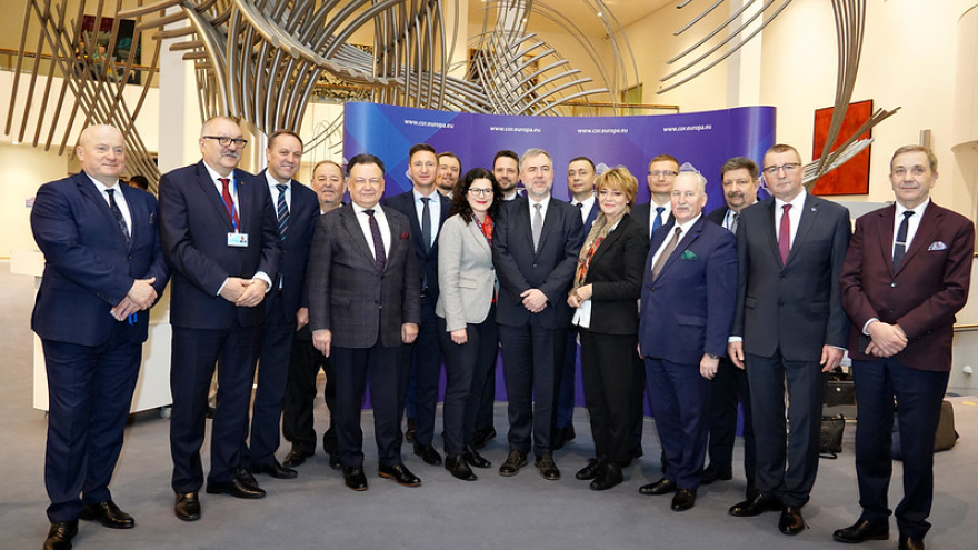 Polska delegacja w KR, Bruksela, luty 2020 r. © European Union / Philippe Buissin